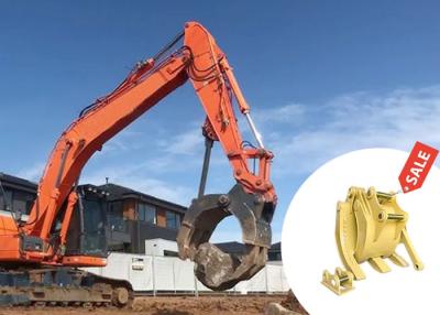 China OEM Q355B NM400 Mechanical Stone Grapple , Mechanical Grab For Excavator for sale