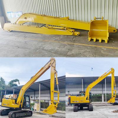 China Excavadora de longo alcance braço longo para cavar limpeza de lama de rio de longo alcance para gato hitachi komatsu à venda