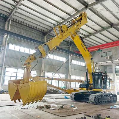 China Excavadora telescópica con cubo de Clamshell Boom telescópico para gatos hitachi komatsu en venta