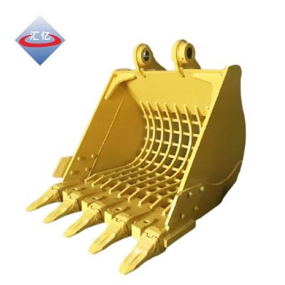 China Wearable 0.1m3 Mini Excavator Skeleton Bucket Excavator Sieve Bucket 52 HRC Steel for sale