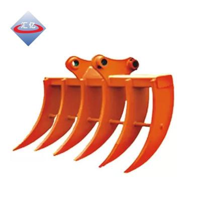 China NM 400 Excavator Brush Rake Q460 Root Rake Grapple for sale