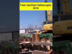 Excavator two-section telescopic arm excavator telescopic arm telescopic boom sliding arm long reach