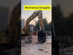 high effective longer life-span mechanical stone grapple mechanical excavator grapple