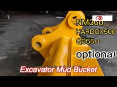 1800mm cat hitachi komatsu mud bucket excavating for 1 ton excavator