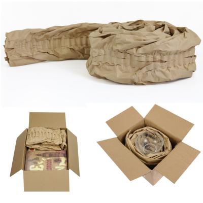 China Recycled Materials Factory Fill Kraft Paper Cushion Direct Zero Pad Roll For Packaging for sale