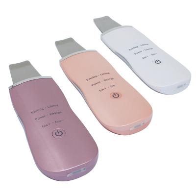 China 24K Professional Ultrathin Double Face Ultrasound Wave Skin Cleansing Electric Deep Cleansing Spatula Organic for sale