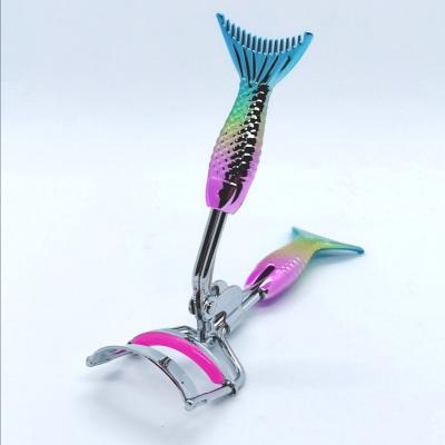 China With Instructions Mermaid Eyelash Curler Wholesale Custom Mixed Color Handle Mini With Comb for sale