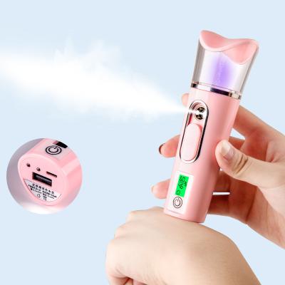 China Portable Nano Mist Sprayer Face Analyzer Private Label Home Use Skin DEEP CLEANSING Facial Steamer for sale