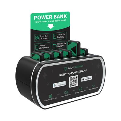 China GaN Tech 6 Ports Power Bank Mobile Charging Rental Sharing Station for sale