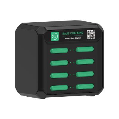 China Hot Public Places Selling 8 Ports Sharing Power Bank Rental Charging Station for sale