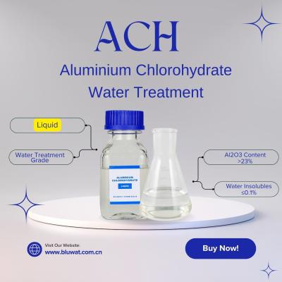 China Doorzichtige vloeistof ACH aluminiumchlorhydraat Perfecte oplossing voor waterbehandeling Coagulatie en flocculatie Te koop