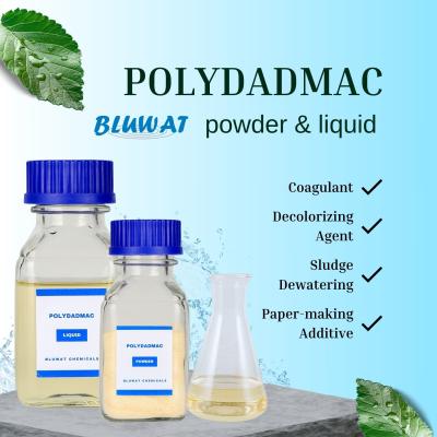 China Powder Liquid PolyDADMAC PDADMAC PDMDAAC Textiles Color Fixing Agent Color Removal Sugar Application Mining Oil for sale