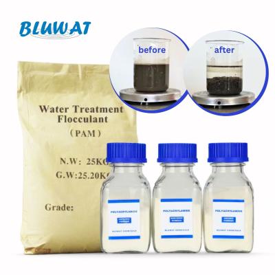 China Polyacrylamide Water Treatment Flocculant Anionic Cationic Polymer For Water Purification for sale