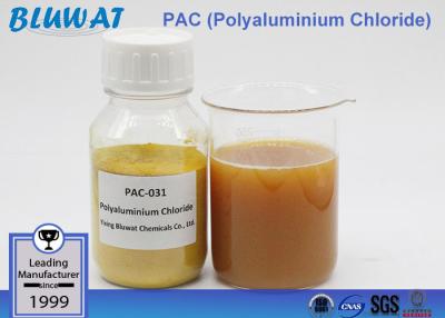 China Pureza elevada del polvo del cloruro del polialuminio del grado de la industria del PAC del coagulante amarillo del tratamiento de aguas en venta