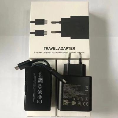 China Original Super Fast PD 45w USB Mobile Phone Fast Charger Travel Adapter Type C For Samsung Travel PD Fast Charging Charger for sale