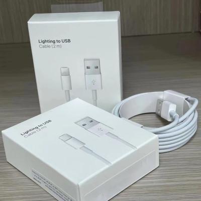 China Wholesale Mobile Phone Cable For iPhone Charger 2.1A Fast Charging Data Cable For iPhone Charger Cable With Genuine Box for sale