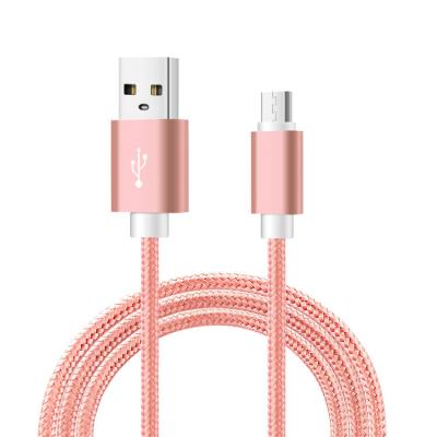 China Mobile Phone Wholesale OEM Type C Cable Nylon Woven USB Data Sync Fast Charging Cables 2.1A Cable For Samsung Huawei Xiaomi for sale