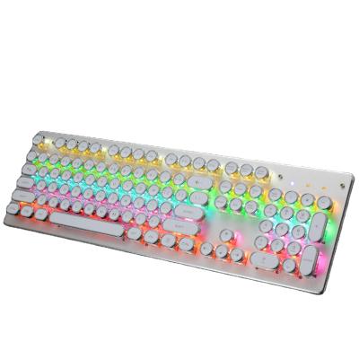 China Membrane 920 Customize Custom Retro Punk Backlit Round Keycap Gaming Mechanical Keyboard for sale