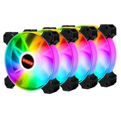 China Factory 12V LED RGB Computer Case Gaming PC Computer Case CPU Cooler 120mm RGB Quiet Cooling Fan for sale