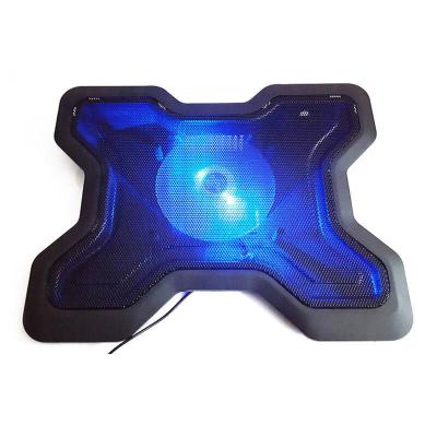 China Computer Case Notebook Cooler 14 Inch LED Light Fan USB Mini Laptop Cooler Blu-ray Cooling Pad for sale