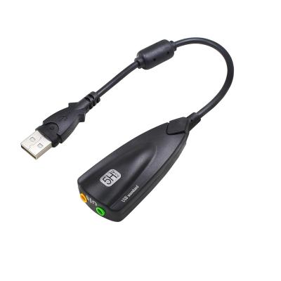 China Desktop USB 7.1 Channel LAPTOP Sound Adapter with Audio Interface USB Sound Card Commputer Highly Flexible Sound Card for sale