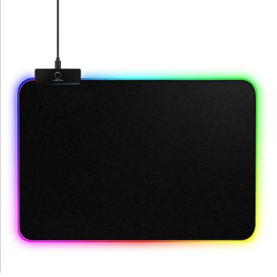 China 350*250*3mm Waterproof Gaming Mice Mat Mouse Pad Hard Surface LED Lighting Computer Gaming RGB Mouse Pad For Gaming for sale