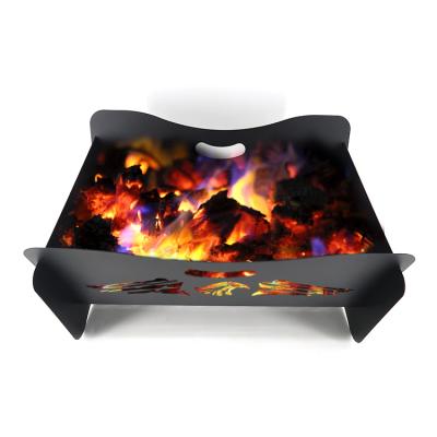 China Home.outdoor BBQ Factory Portable Automatic Foldable OEM Flat Packed Metal Fire Pits Outdoor Burning Wood for sale