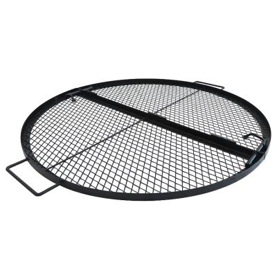 China Hot Sale BBQ Barbecue Stainless Steel Grill Mesh Removable Folding Bbq Wire Easily Cleaned Round Mesh for sale