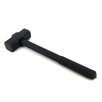 China Industrial Hand Tools 1.72KG Black Carbon Steel NO-Slip Pad Grip Steel Pipe Handle Drilling / Slotting Hammer for sale