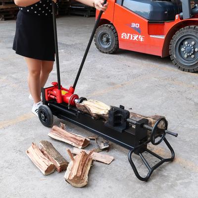 China Relible 10 Ton Hydraulic Horizontal Log Splitter Firewood Wood Processor for sale