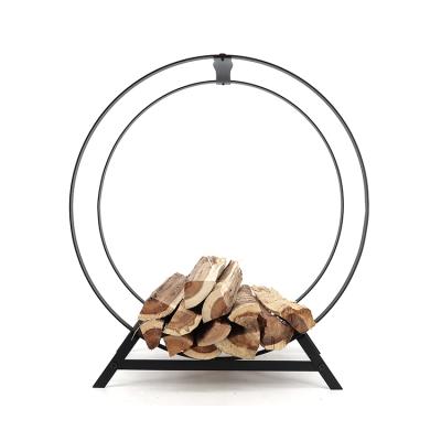 China Durable Fireplace Rack Log Rack Firewood Metal Firewood Holder Wood Rack for sale