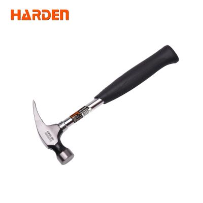 China Chipping Hammer Harden 16 Oz Good Quality Straight Claw Hammer With Tubular Handle for sale