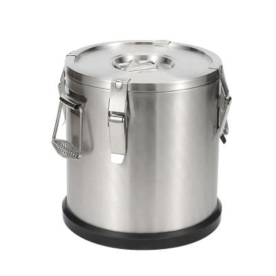 China Commercial Double Wall Stainless Steel Insulation Barrels Thermos Bucket Insulation Container for sale