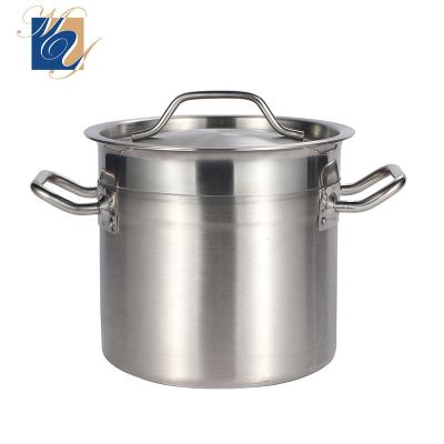 China Sustainable Stock Hotel Soup Pot Stainless Steel Large Pot Stainless Steel Commercial Cooking Pots for sale