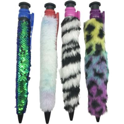 China office & School Pen NOVELTY HUGE FUR PEN for sale