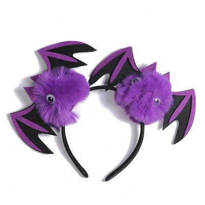 China Wholesale Cute Funny Headband Party Halloween Headband Masquerade Devil Bat Hair Band Holiday Atmosphere Small Headband for sale