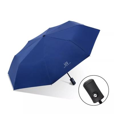 China Minimalist Ralala UV umbrella Automatic open/Manual Three-folding Umbrella all-weather Logo Printed umbrella Windproof reinforce for sale