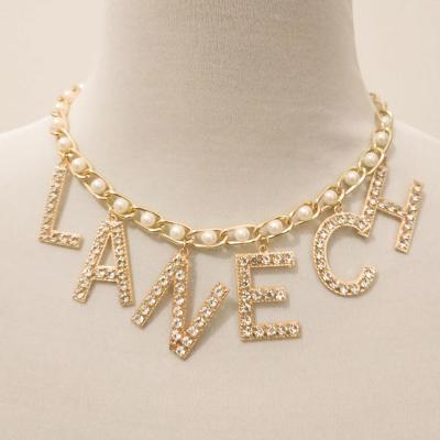 China Brand CC Necklaces Women CLASSIC Luxury Designer Custom Pearl G Charms Channel Jewelry Letter Necklace Pearl Chain Bracelet Wedding for sale