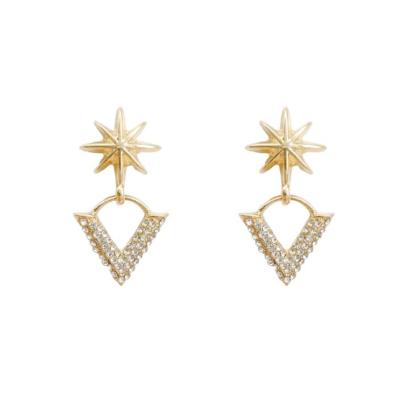 China FASHIONABLE earrings women brand letter cc s925 silver mail star exquisite diamond letter g earring women korean luxury diamond v earrings for sale