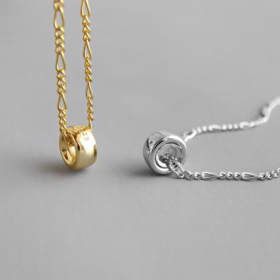 China 2020 New Arrival Lead Free And Nickel Free Chain Of Sterling Silver Necklaces Collares Gold Lucky Beaded Pendant Necklaces For Women for sale