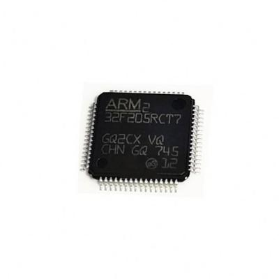 China High Quality Discount Price STM32F205RCT7 LQFP64 Original Brand New Microcomputer Chip Ic Microcontroller MCU Single Chip 32 Bit Patch for sale