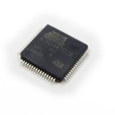 China - AT91SAM7S128B-AU Microcontroller Electronic Components Integrated Circuits LQFP64 MCU AT91SAM7S128B for sale