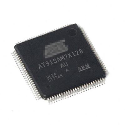 China - AT91SAM7X128-AU Microcontroller Electronic Components Integrated Circuits LQFP100 MCU AT91SAM7X128 for sale