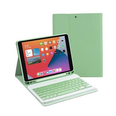 China Fanshion Keyboard Case With Pencil Holder PU Leather Case For iPad 8th 7th Gen 8 10.2 Keyboard For 8th Gen 10.2 2020 for sale