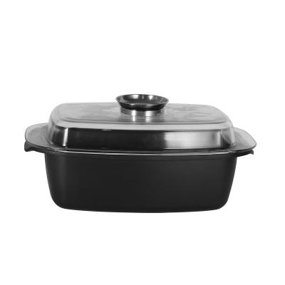 China Viable die casting aluminum non-stick cookware set new oil free rotisserie pan for sale