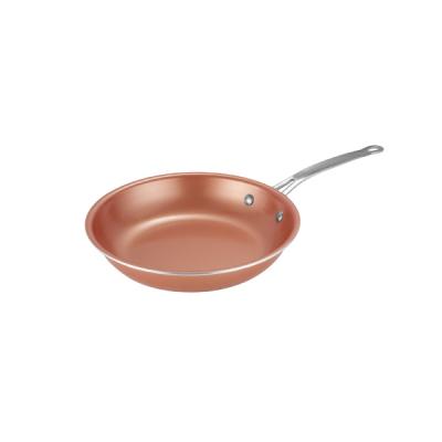 China Mini Sustainable Aluminum Egg Frying Pan Camping BBQ Stick Gold Non Stick Tawa Pan for sale