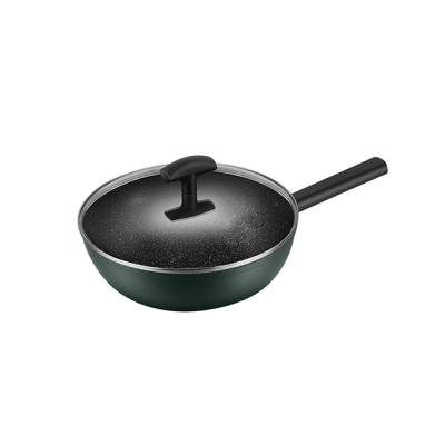 China Durable High Quality Aluminum Non Stick Deep Wok Pan for sale