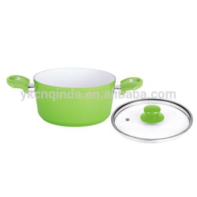 China Durable Aluminum Glass Nonstick Pan And Dishwasher Safe for sale