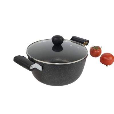 China Selling Carbon Steel Sustainable Hot Pot Stock Casserole Non - Forged Heavy Aluminum Stick for sale