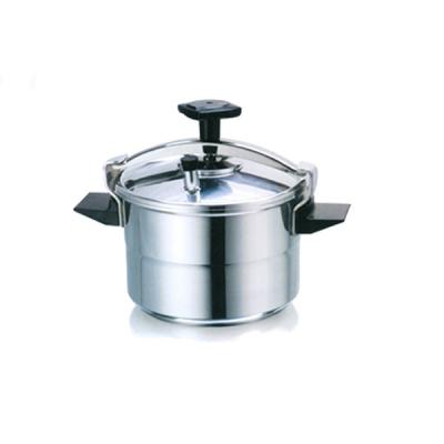 China Durable Heat Resistant Black Bakelite Handle Aluminum High Quality Pressure Cooker for sale